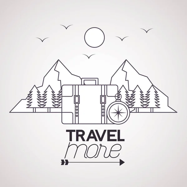 Travel more background — Stock Vector