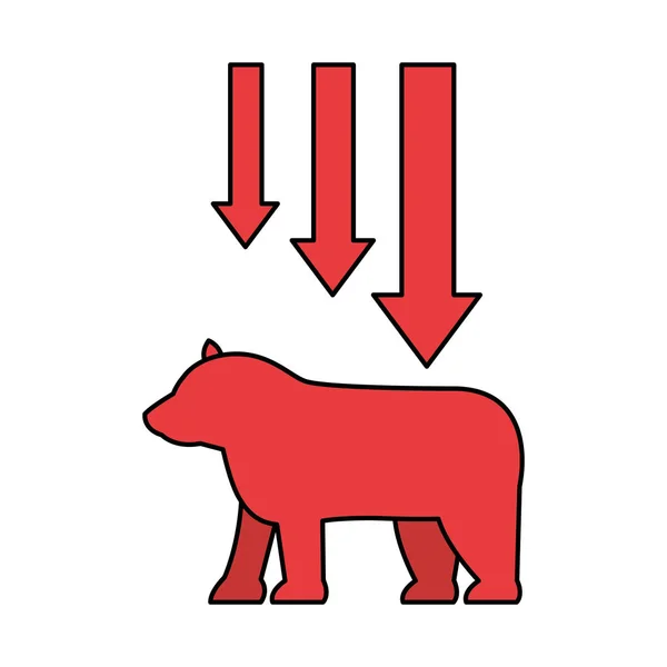 bear downtrend stock market symbol