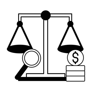 Borsa ölçek para Büyüteç