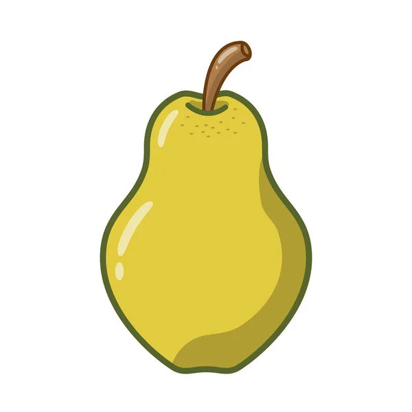 Φρέσκα φρούτα αχλάδι — Διανυσματικό Αρχείο