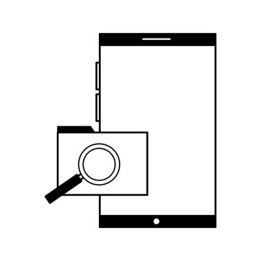 Smartphone klasör dosya Büyüteç