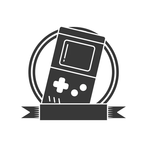 Videojuego de consola portátil — Vector de stock