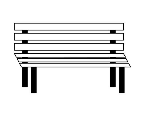 Лавка дерев'яна зовнішня прикраса зображення — стоковий вектор