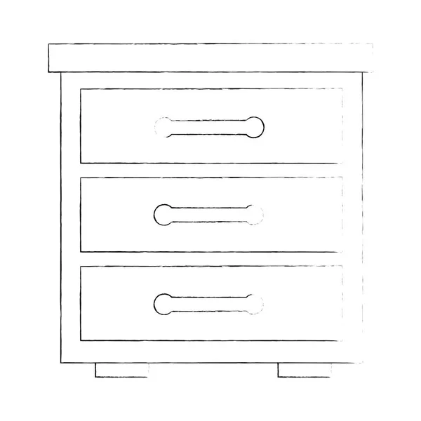 Trä låda isolerade ikonen — Stock vektor