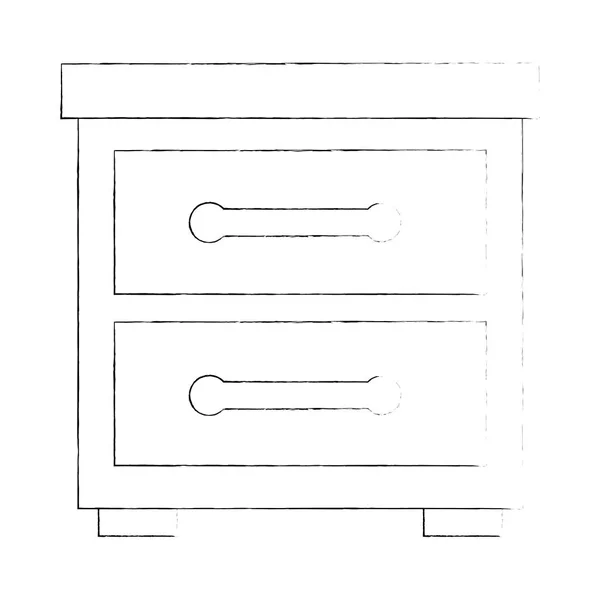 Trä låda isolerade ikonen — Stock vektor