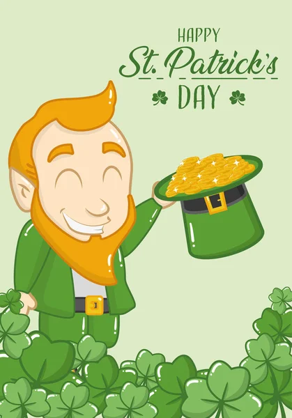 Glücklicher St. Patricks Day — Stockvektor