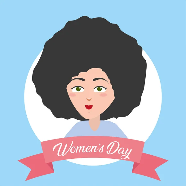 Feliz Día de la Mujer — Vector de stock