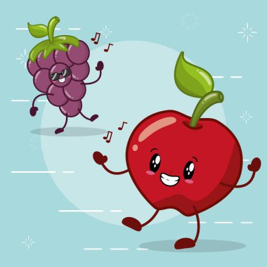 duygular kawaii meyve