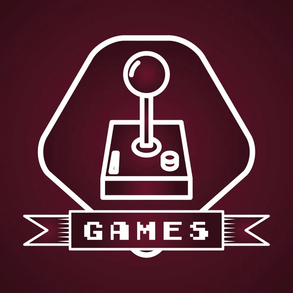 Oyun çubuğu video oyunu — Stok Vektör