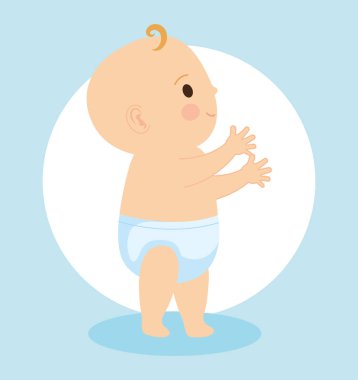 Tatlı küçük bebek karakter