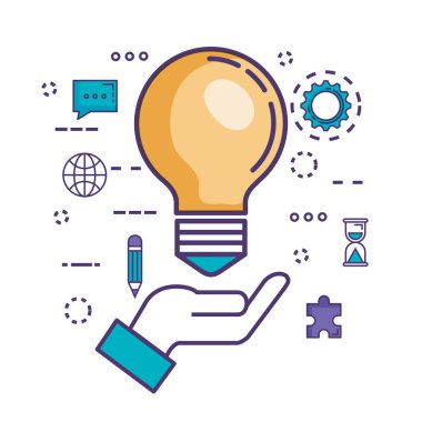 yenilik kutsal kişilerin resmi ile ışık ampul