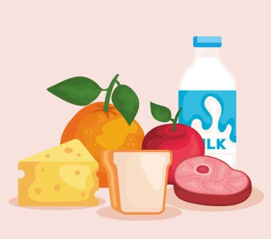 sağlıklı kahvaltı menüsü simgesini