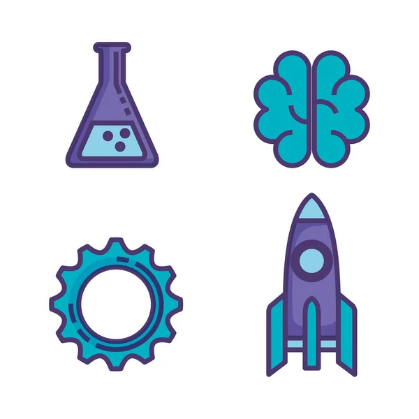 set of technological innovation icons