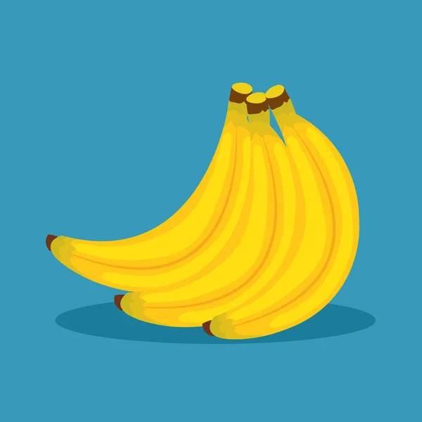 Icône de fruits de banane frais — Image vectorielle