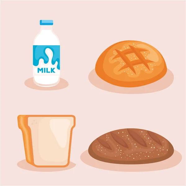 Menú de desayuno saludable icono — Vector de stock