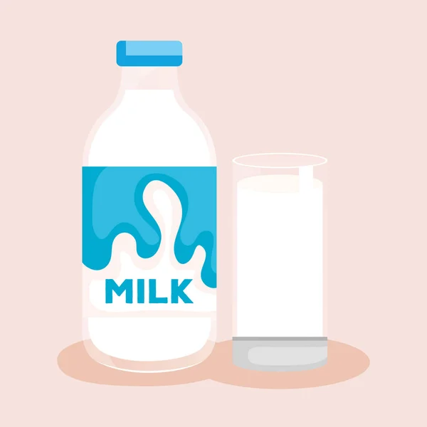 Heerlijke melk fles pictogram — Stockvector