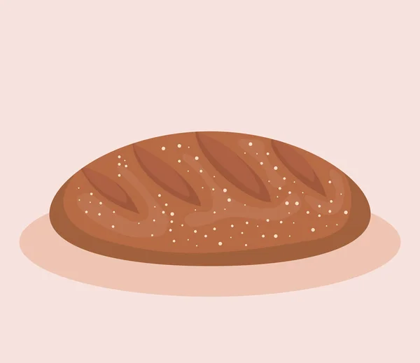 Νόστιμο ψωμί αναπόσπαστο εικονίδιο — Διανυσματικό Αρχείο