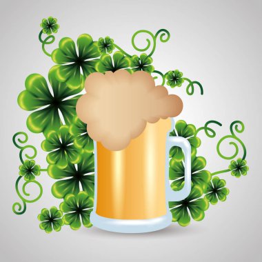 yonca bitki ve bira için st patrick olay