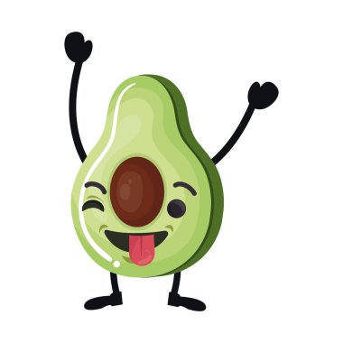 taze avokado kawaii karakter