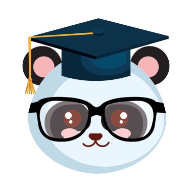 sevimli küçük ayı panda karakter