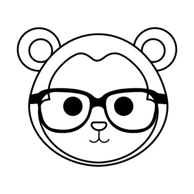 sevimli küçük maymun karakter