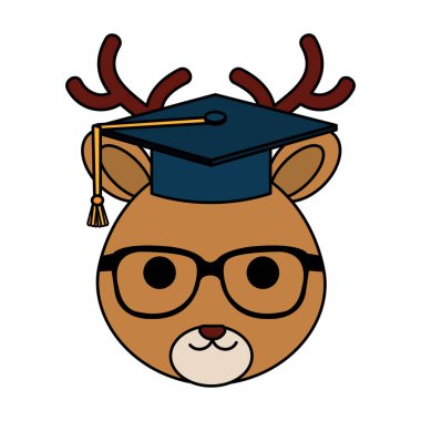 sevimli küçük Ren geyiği karakter