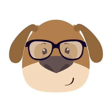 sevimli küçük köpek karakteri