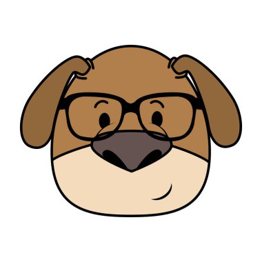 sevimli küçük köpek karakteri