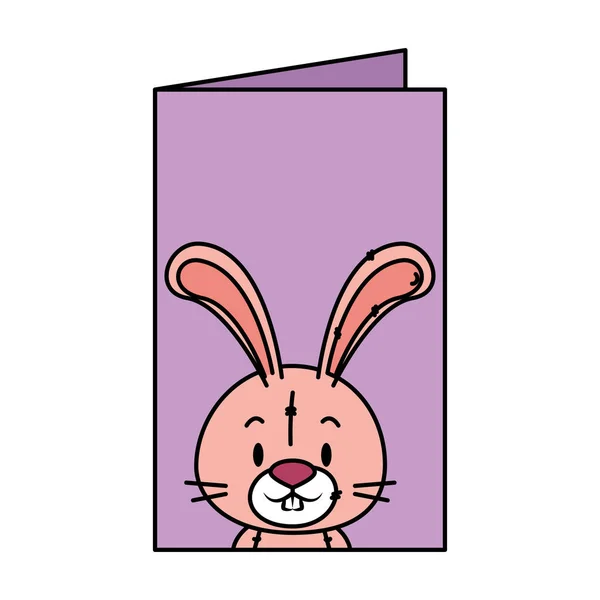 Ładny mały znak królik — Wektor stockowy