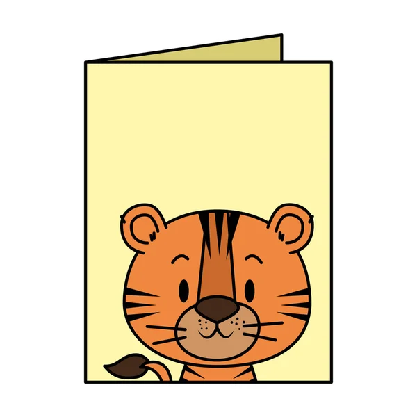 Niedlichen kleinen Tiger Charakter — Stockvektor