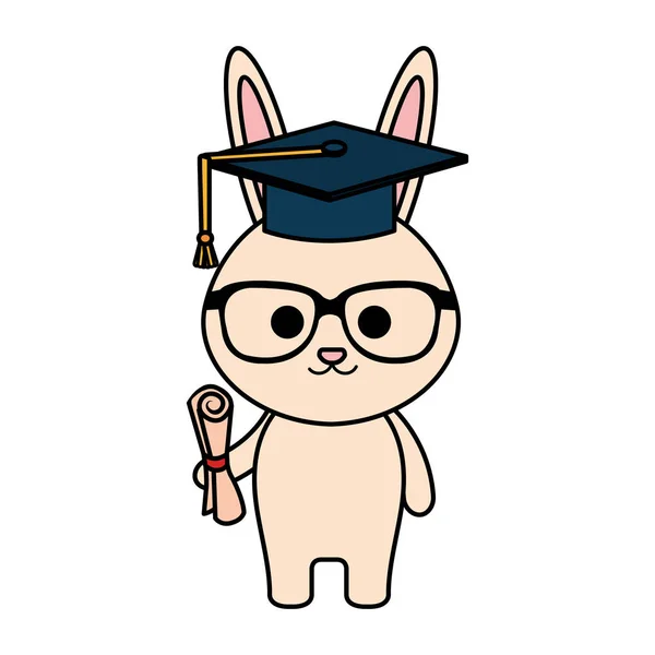 Mignon petit lapin personnage — Image vectorielle