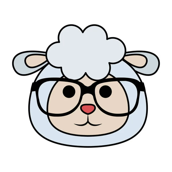 Schattige kleine schapen karakter — Stockvector