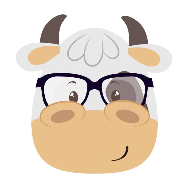 Χαριτωμένο αγελάδα χαρακτήρα — Διανυσματικό Αρχείο