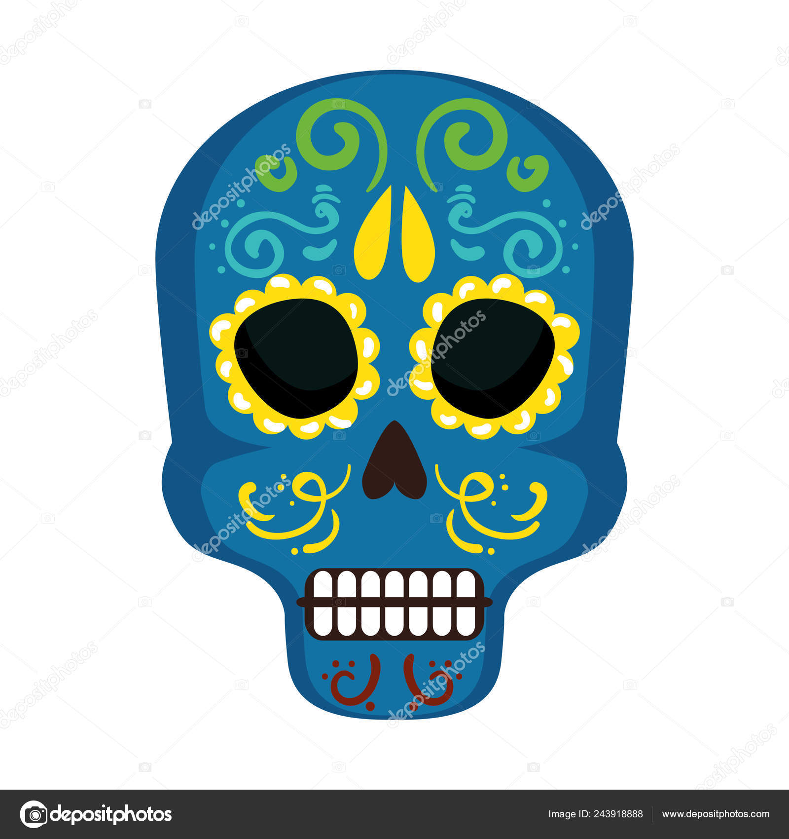 Vektorgrafiken Totenkopfmaske Vektorbilder Totenkopfmaske Depositphotos