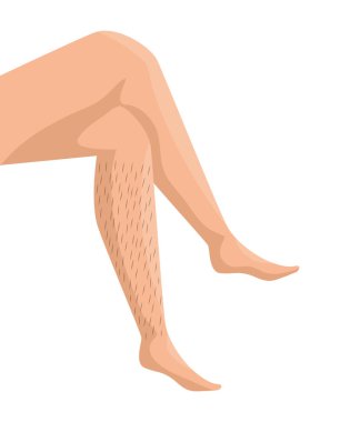 bacakları olan kadın saç vektör çizim tasarım