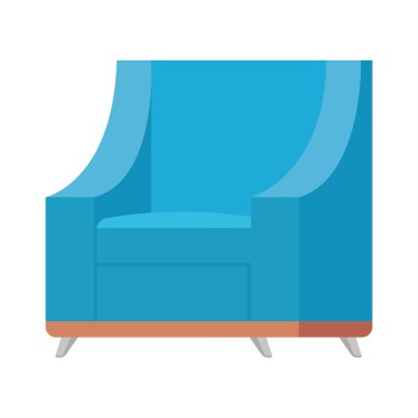 kanepe oturma simge vektör illüstrasyon izole