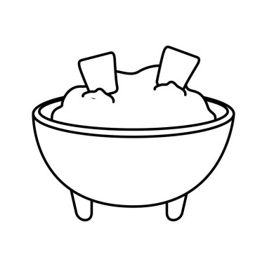 guacamole Nacho Meksika yemeği vektör çizim tasarım ile