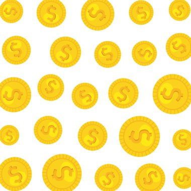 paralar nakit para desen vektör çizim tasarım