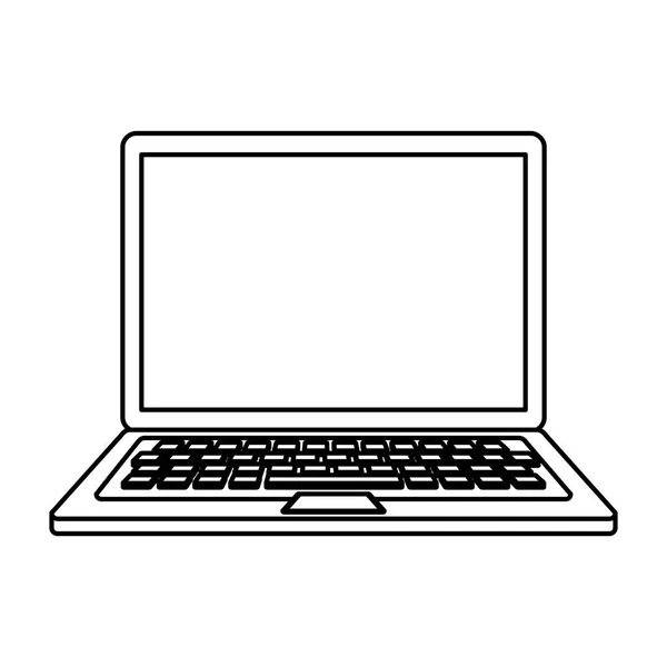 Laptop Computador Isolado Ícone Vetor Ilustração Design —  Vetores de Stock