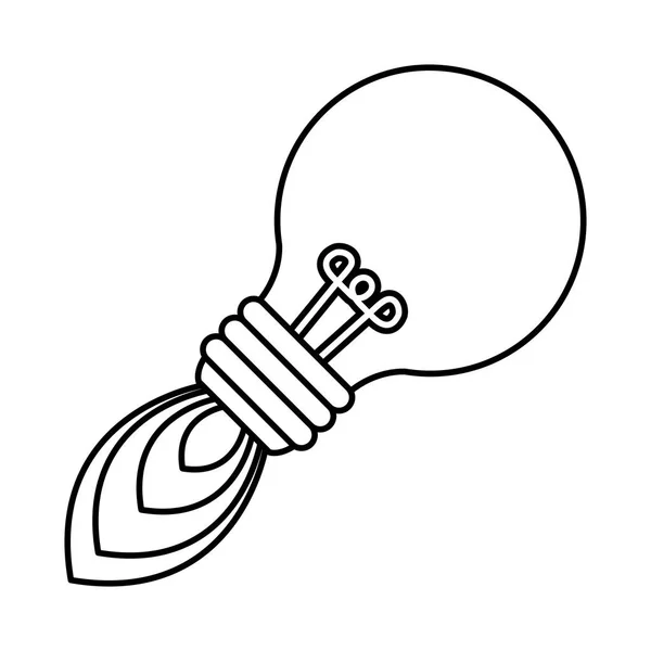 Glühbirne Licht Idee Trägerrakete Vektor Illustration Design — Stockvektor