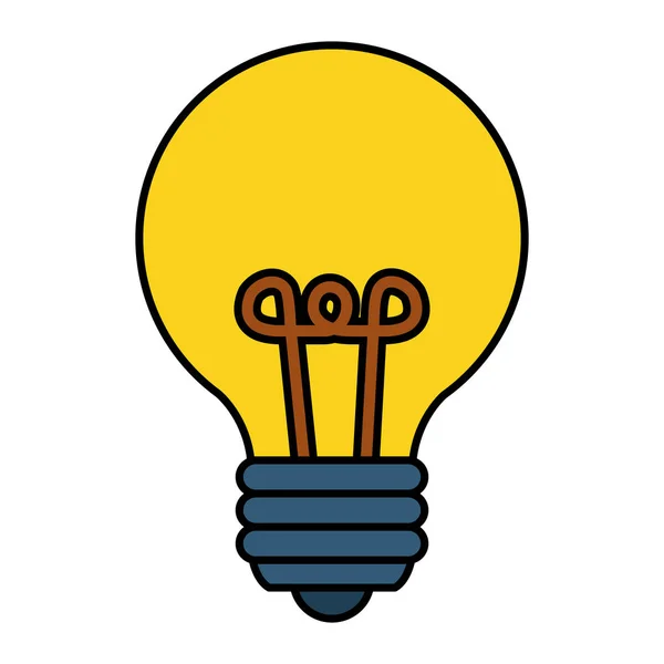 Lamp Licht Idee Pictogram Vector Illustratie Ontwerp — Stockvector