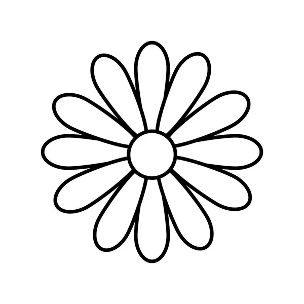 Belle Fleur Isolée Icône Vectoriel Illustration Desing — Image vectorielle