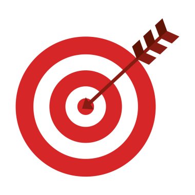 ok simgesi vektör illüstrasyon tasarımı olan hedef