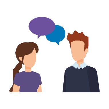 vektör çizim tasarım konuşurken zarif iş çift