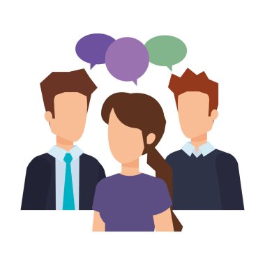 zarif iş insanların karakterleri çizimde tasarım vektör