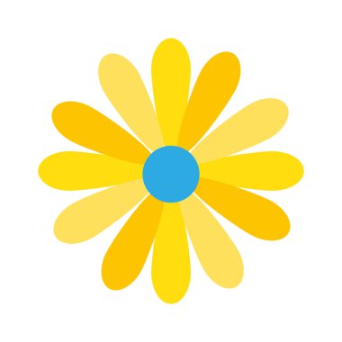 güzel çiçek izole simge vektör çizim tasarım