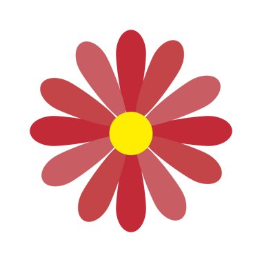 güzel çiçek izole simge vektör çizim tasarım