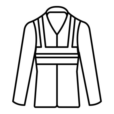 Endüstriyel Ayakkabı ceket simge vektör çizim tasarım