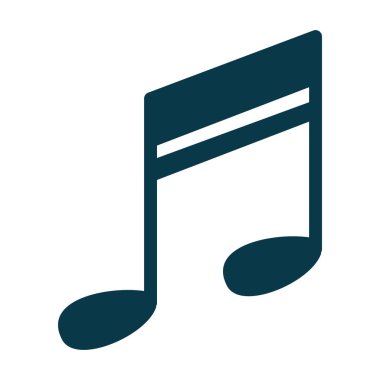 müzik notası izole edilmiş ikon vektör illüstrasyon tasarımı
