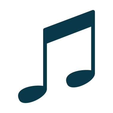müzik notası izole edilmiş ikon vektör illüstrasyon tasarımı